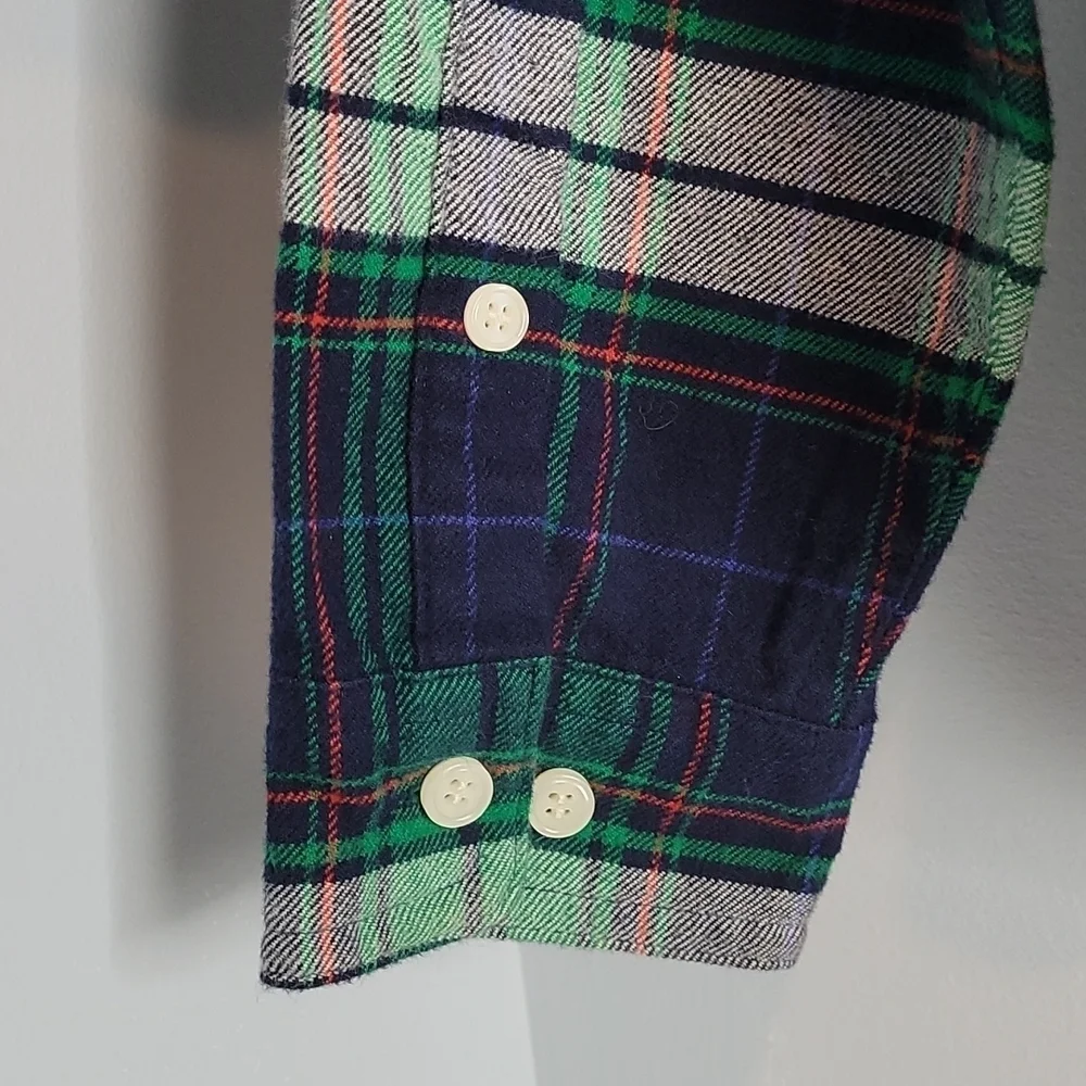 J.Crew Buffalo Flannel Plaid Zip shirt jacket Small